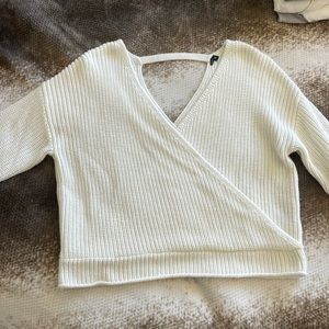 Wide knit sweater